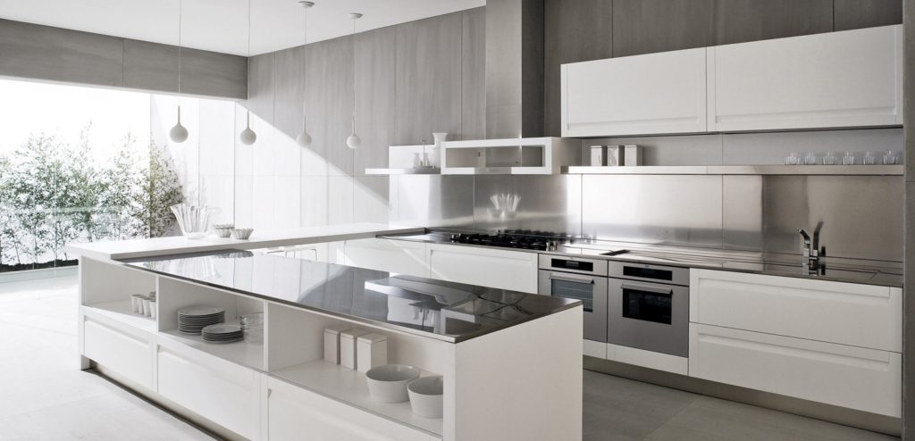 Contemporary-white-kitchen